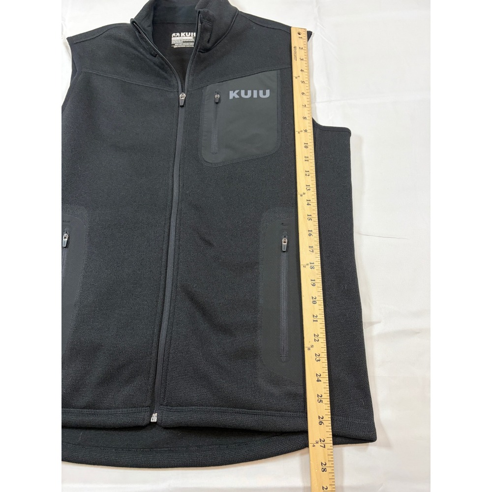 KUIU Base Camp High Loft Sweater Fleece Vest Mens Large Black Full Zip PO 002682 - Picture 7 of 10